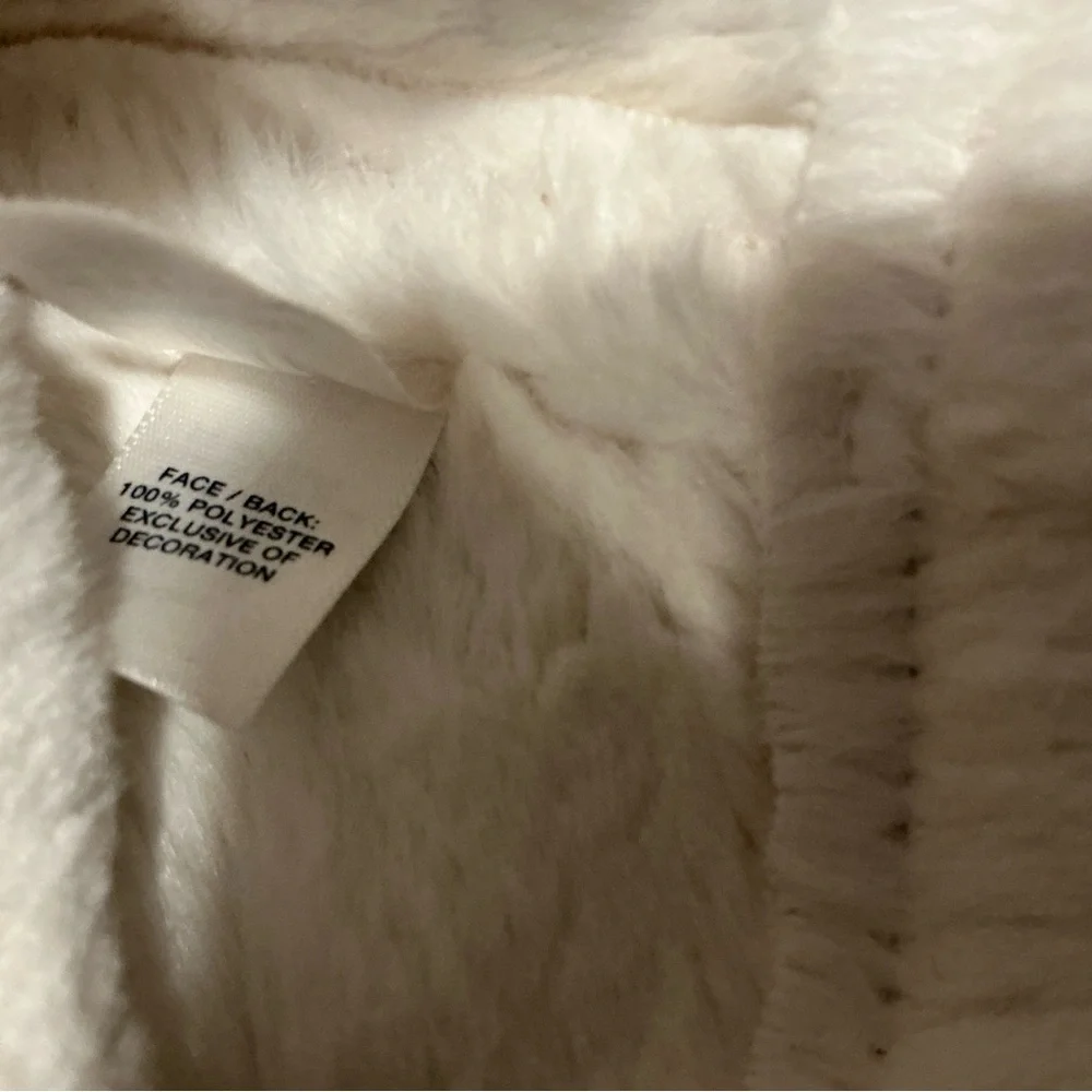 Gap baby brown faux fur lined hat 3 mos
